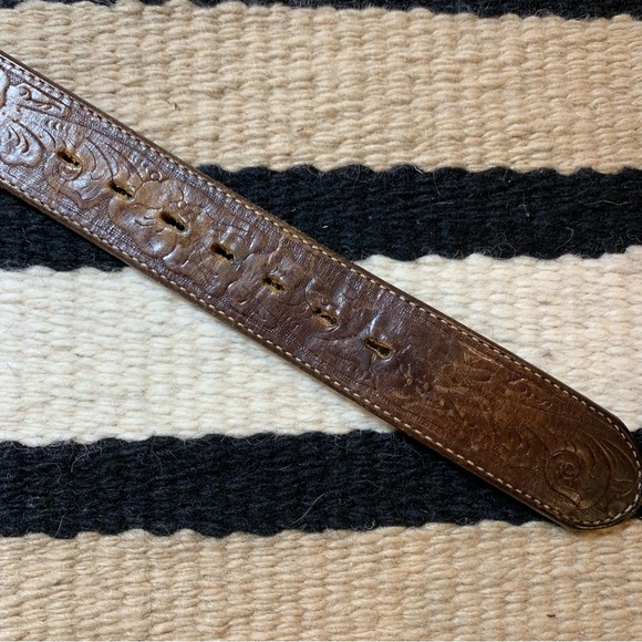 Wrangler Tooled Leather Belt - Picture 7 of 11